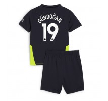 Manchester City Ilkay Gundogan #19 Koszulka Wyjazdowa dzieci 2024-25 Krótki Rękaw (+ krótkie spodenki)